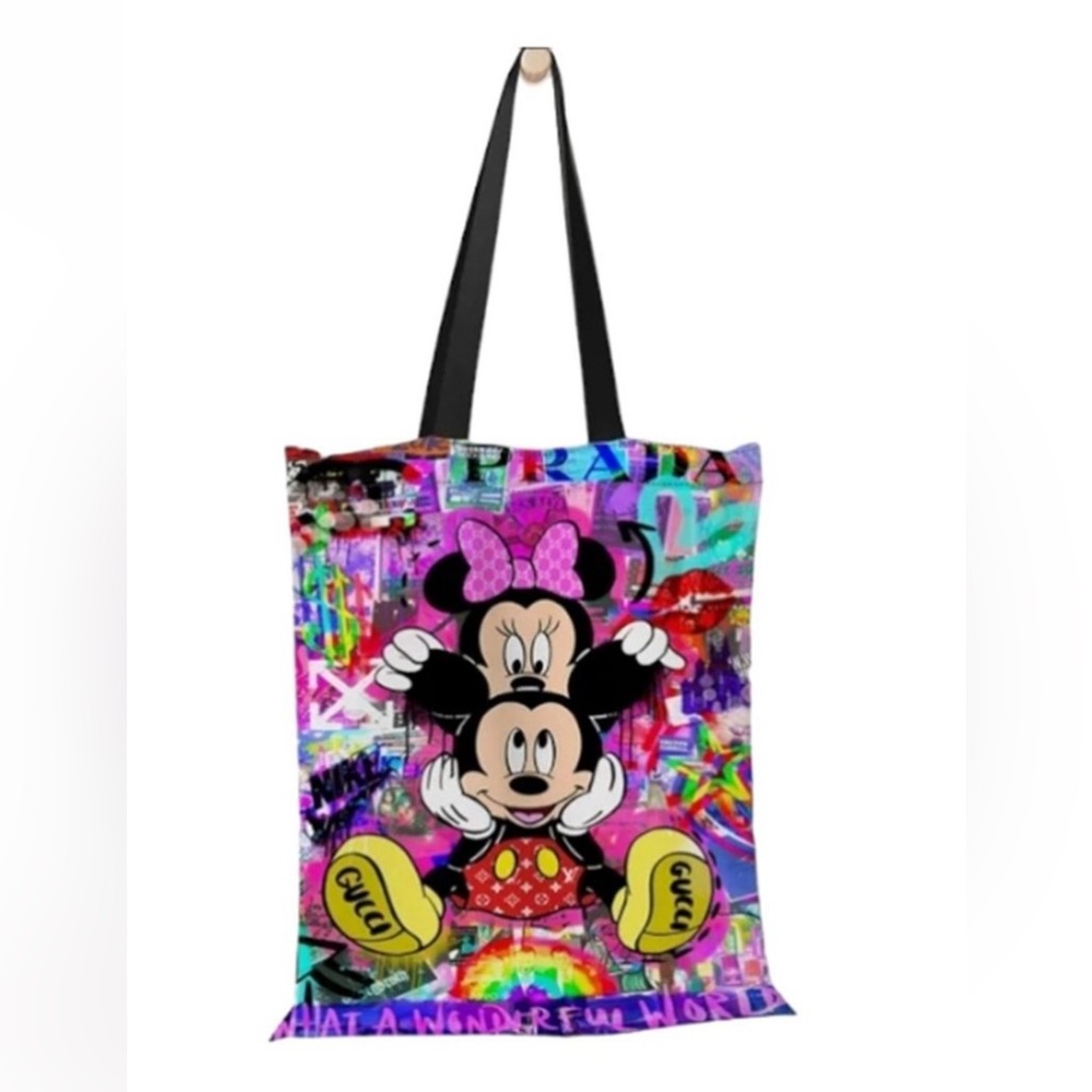 NWT“What a wonderful world” Mickey & Minnie tote